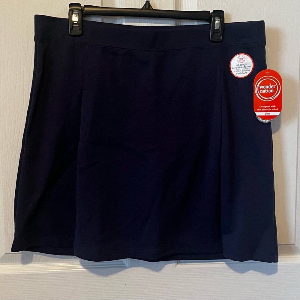 NWT 18 Plus Wonder Nation Skirt w/ Shorts Under for School Uniform Largest Size
